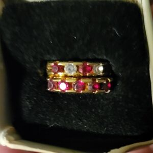 Vintage Avon Stackable Eternity Ring Set Size 5